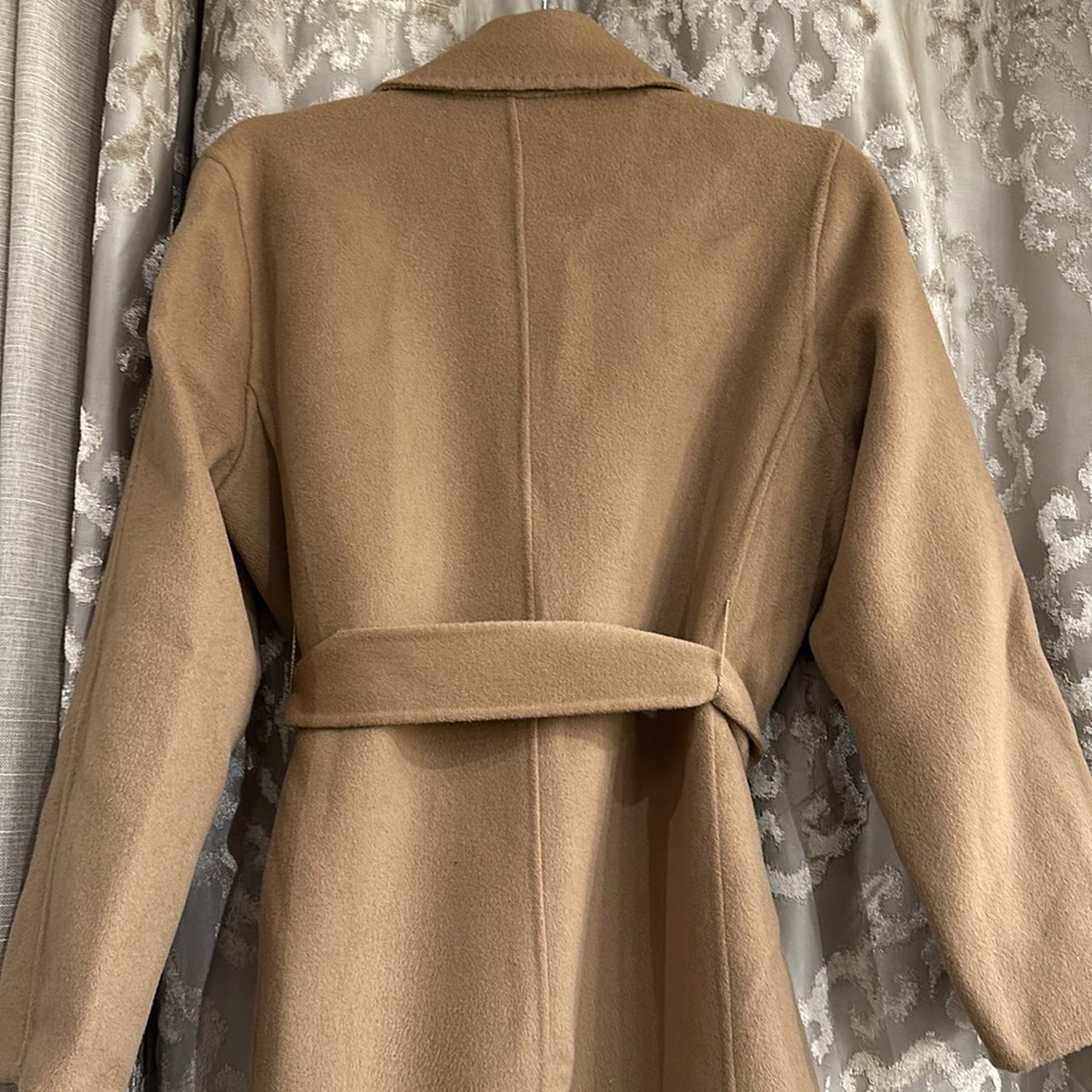 Lattelier Earth Tone Belted Wool Coat - Picture 6 of 6